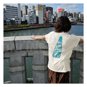 【OnlineStore限定】Fin Artist YURIE × GULL コラボTシャツ ″ ターコイズ ”