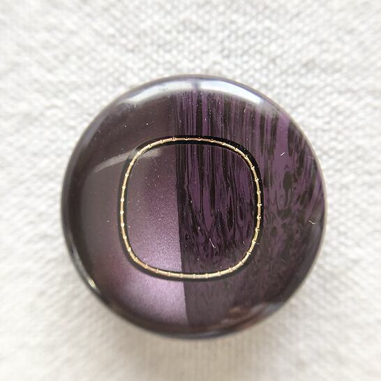 スクエアゴールド×ハーフマーブルパープル 28㎜