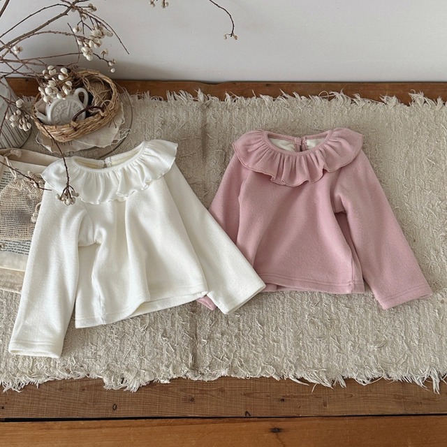 【BABY】暖かいフリルＴシャツ