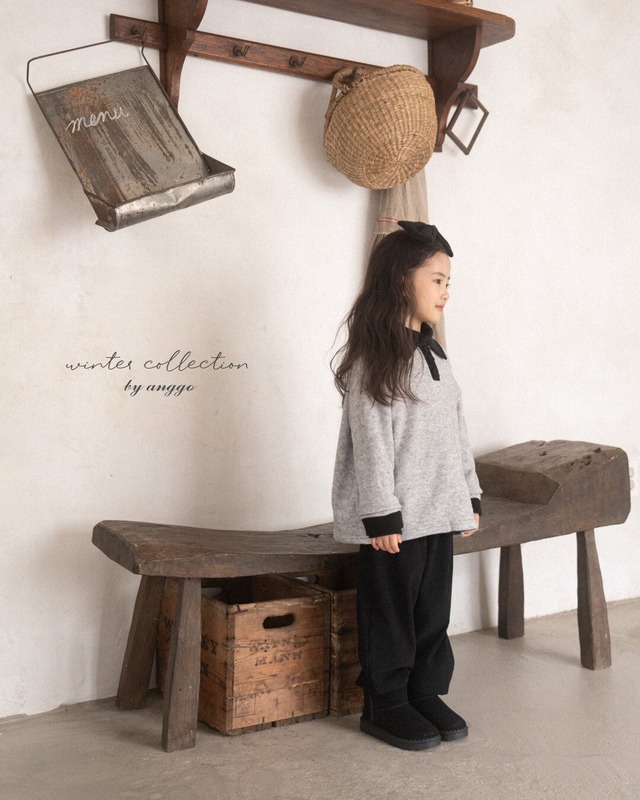 ★即納⌇﻿anggo / Choco Chip Collar T-shirt