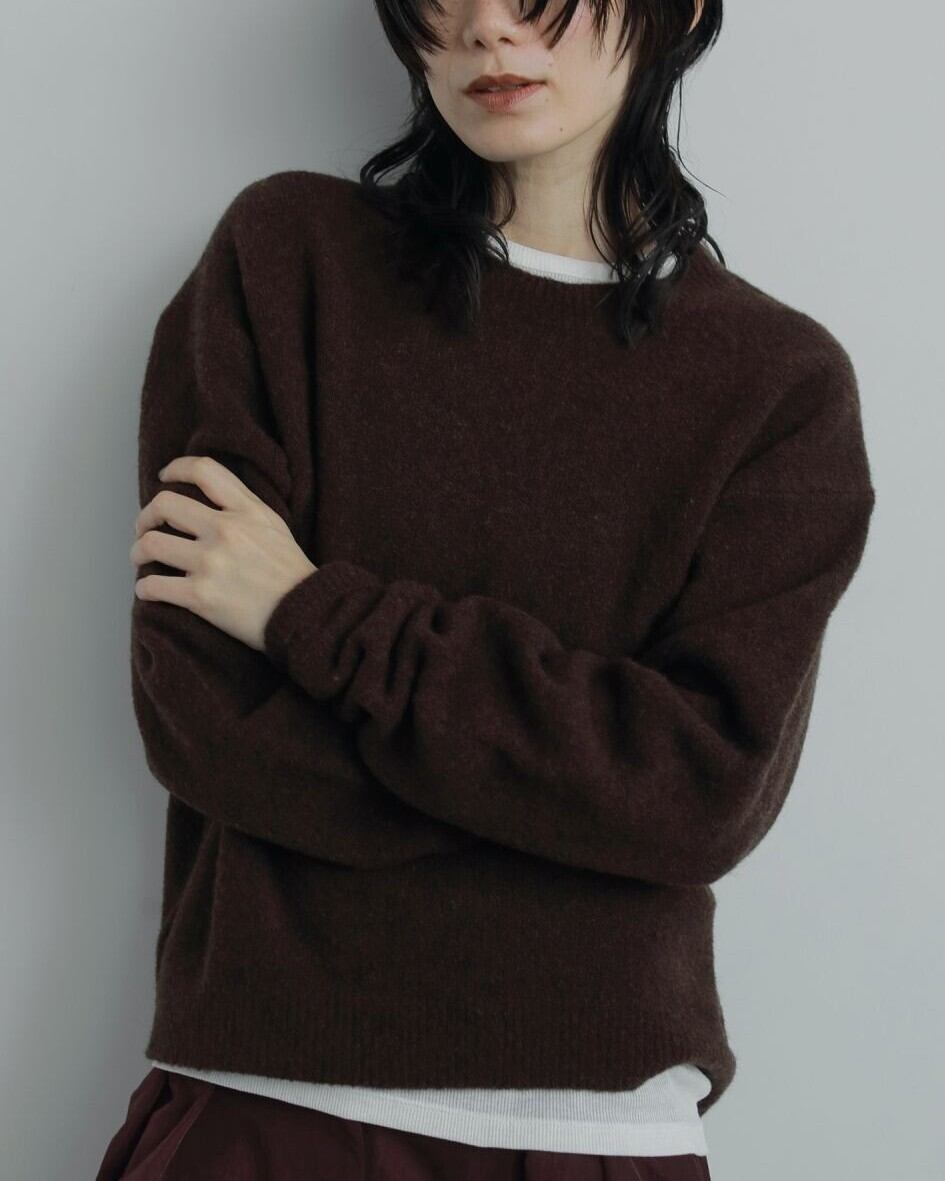 anuke(アンヌーク) Layered Scarf Knit | サウスオレンジ｜メンズ