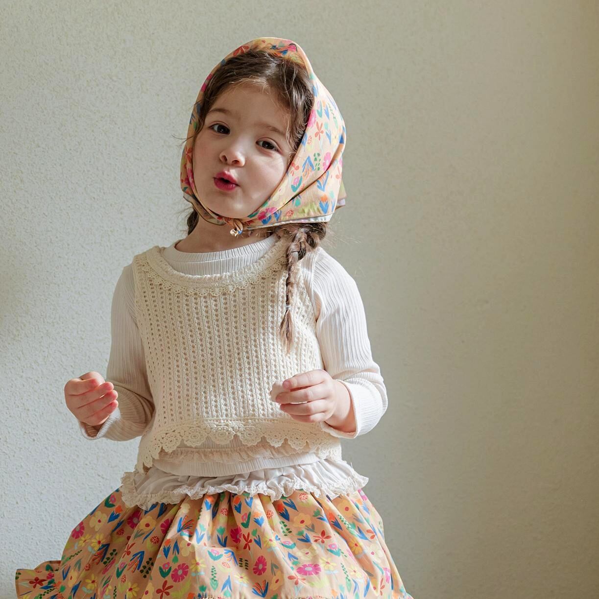 «sold out»«puella flo» レイニーニットベスト 2colors