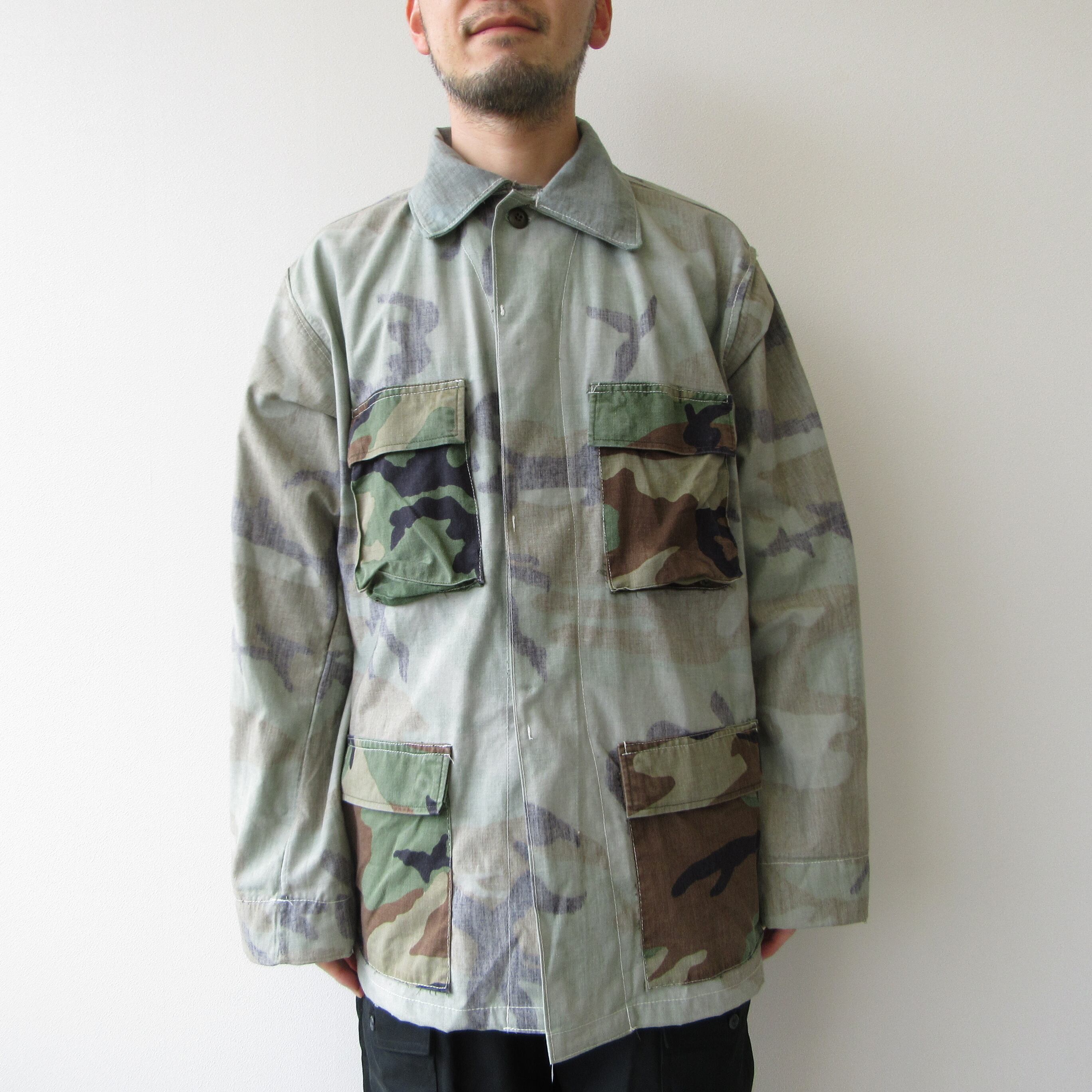 90s US ARMY BDU ファティーグ シャツ ジャケット リメイク