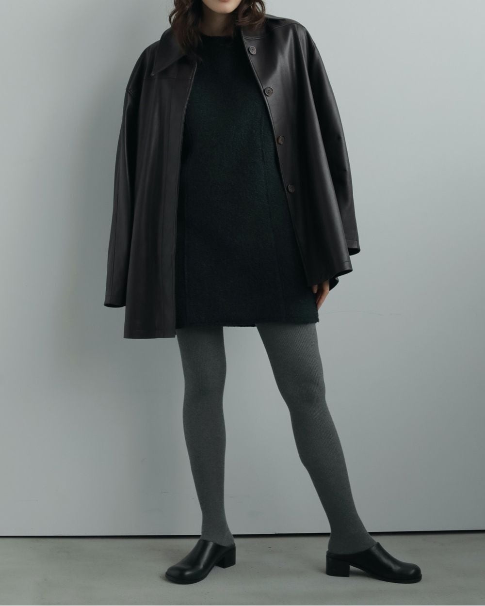 anuke(アンヌーク) Ecoleather Over Jacket | サウスオレンジ