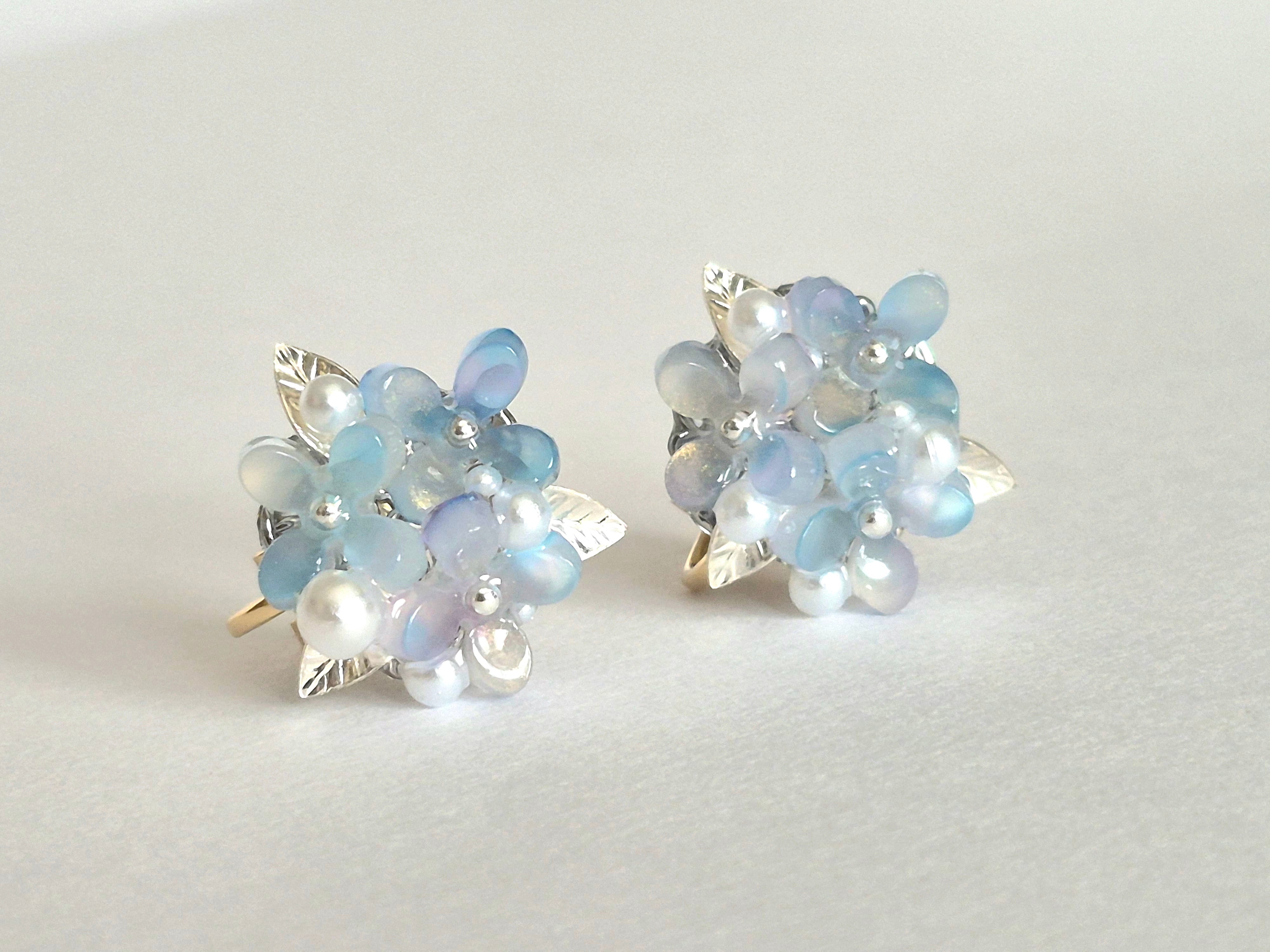 紫陽花 blue /pierce/earring
