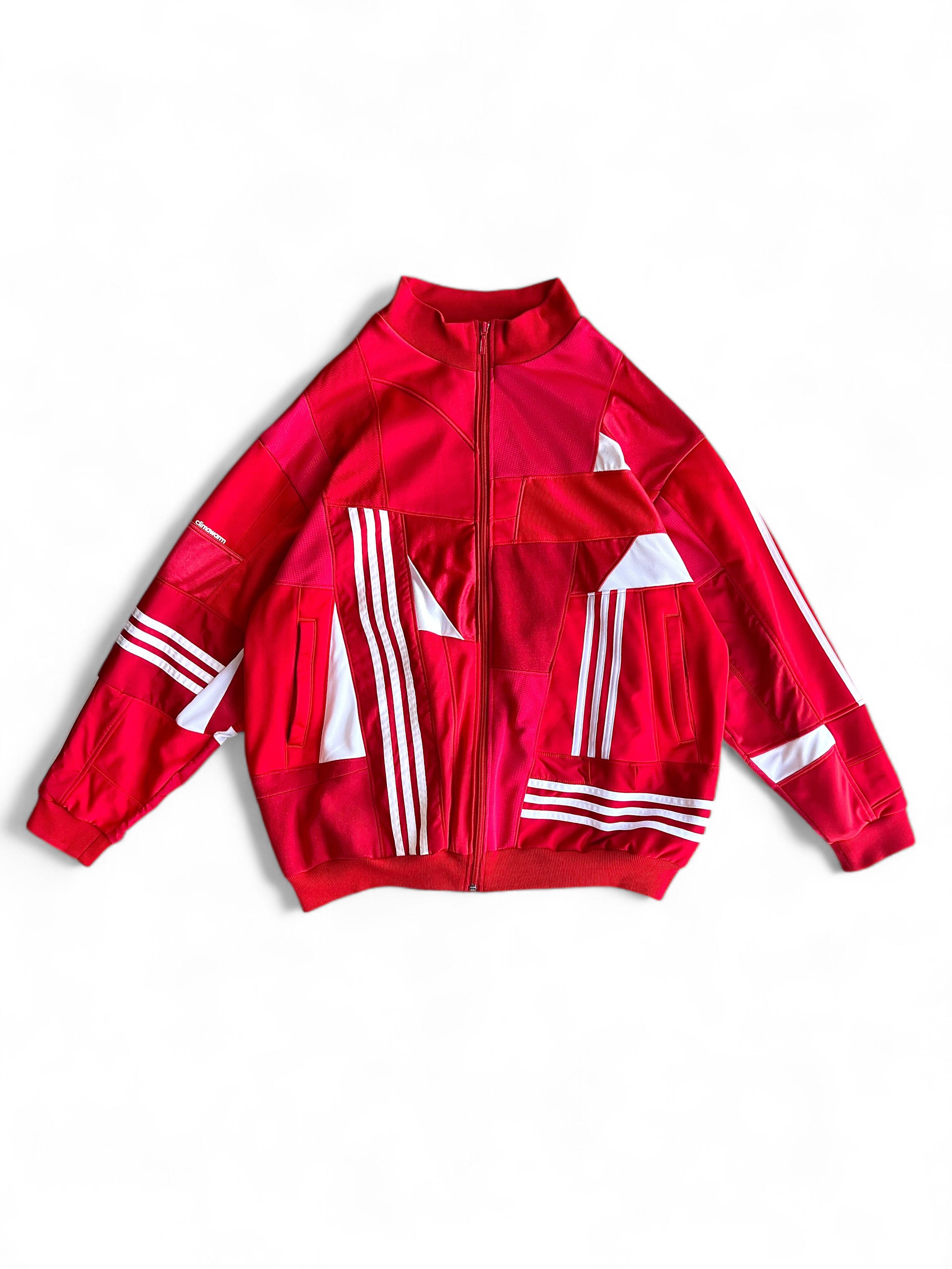 KOH ISHIGURO Upcycled Crazy Patchwork Track Jaket -RED- Woman