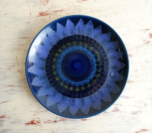 希少! ARABIA アラビア Hilkka Liisa Ahola Kuutamo 19cm プレート ヒルッカリーサアホラ クーサモ 北欧食器 お皿 フィンランド it1646