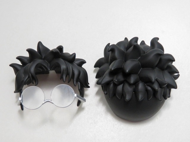 再入荷（A－ランク）【2702】 オカルン 髪パーツ メガネ付きショート　ねんどろいど
