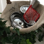 ステンレス ままごと用 キッチン 10点セット フランス アンティーク ブロカント