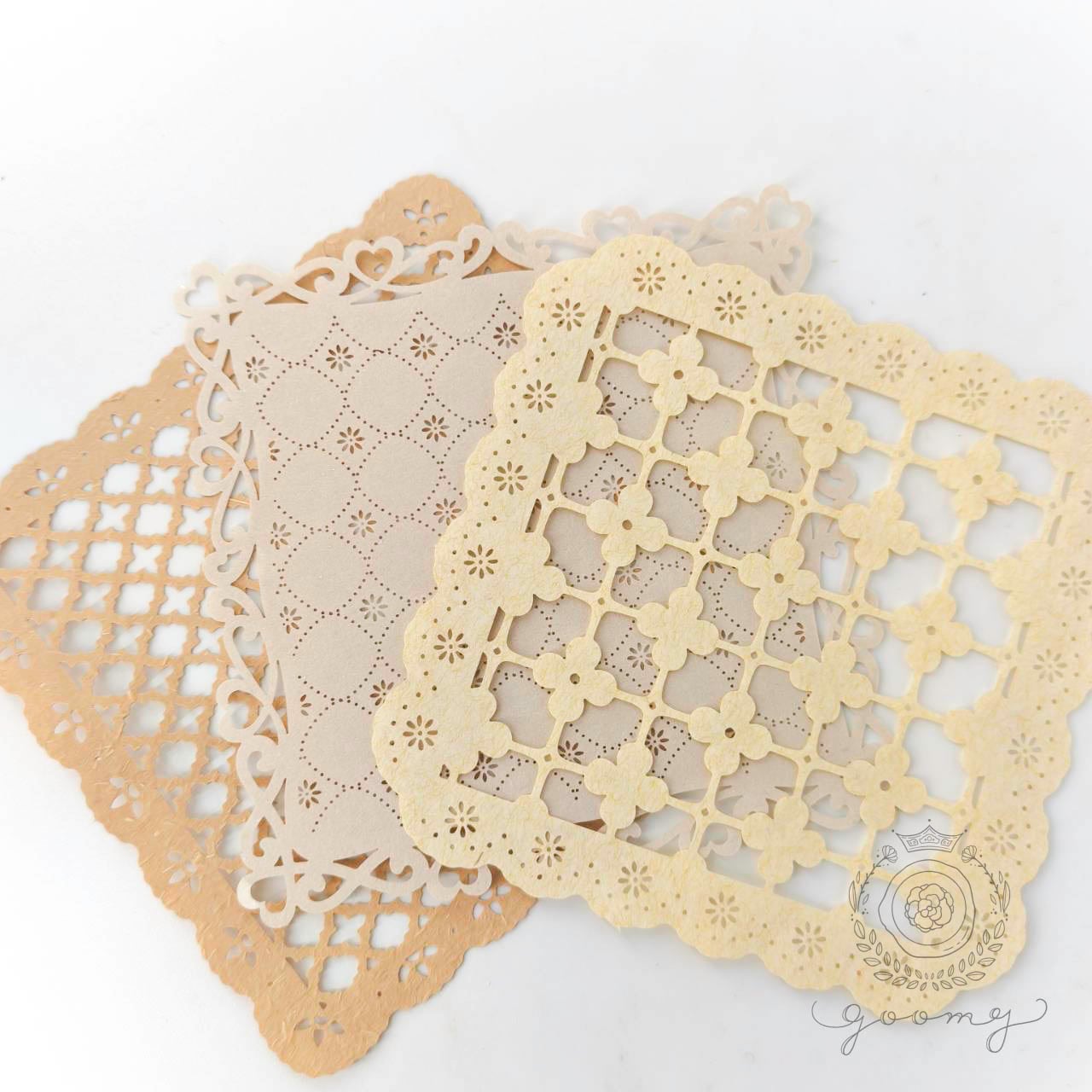 レースダイカットデザインペーパー SQUARE <P420> | goomy