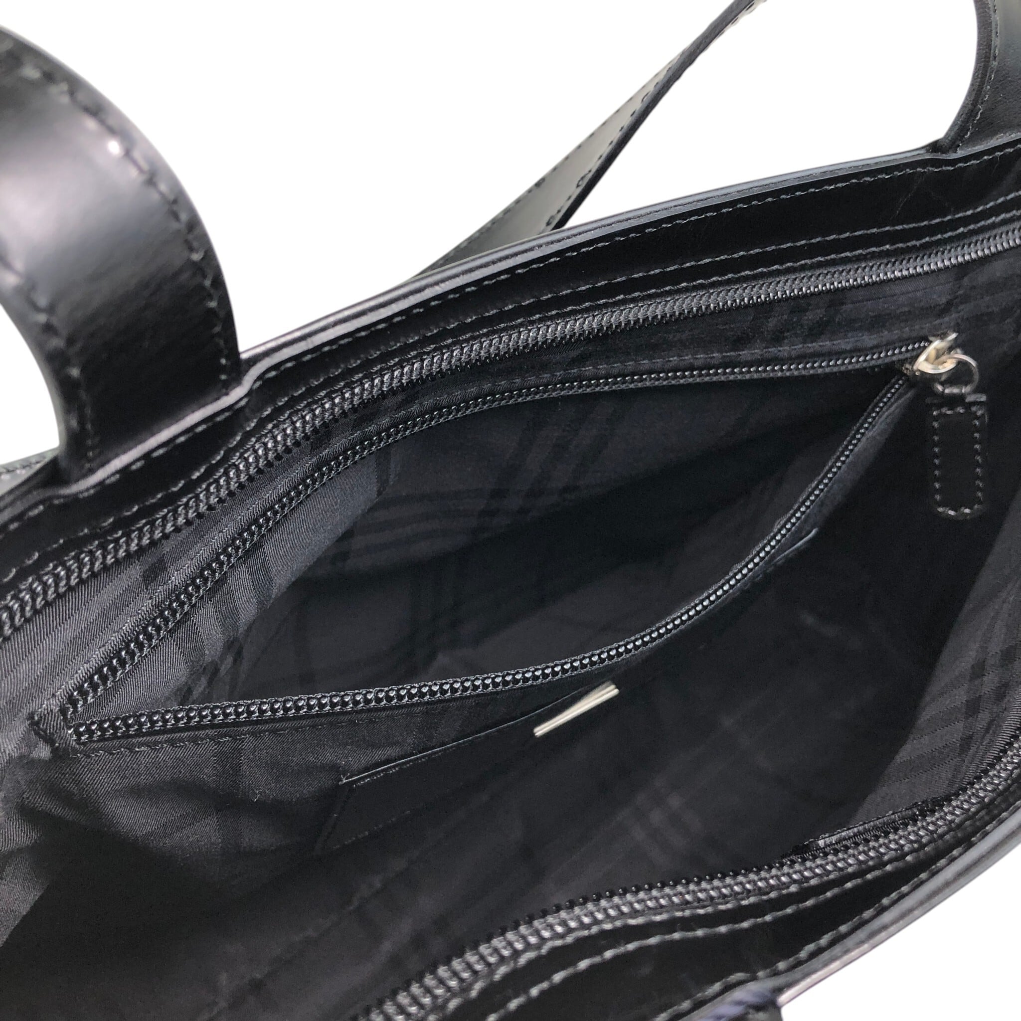 日本直送 名牌中古包 】BURBERRY バーバリー ハンドバッグ ブラック 型