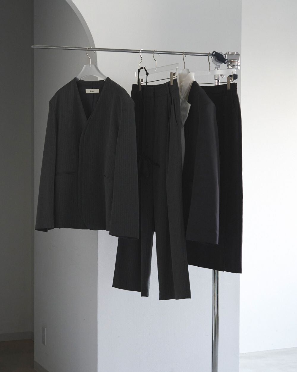 anuke(アンヌーク) Collarless Over Jacket | サウスオレンジ