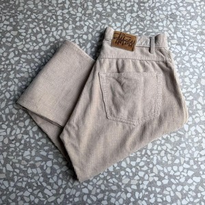 STUSSY / 80-90′s usa製 wide corduroy 34