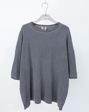 "Levi's" waffle cloth embroidery wide T-shirt