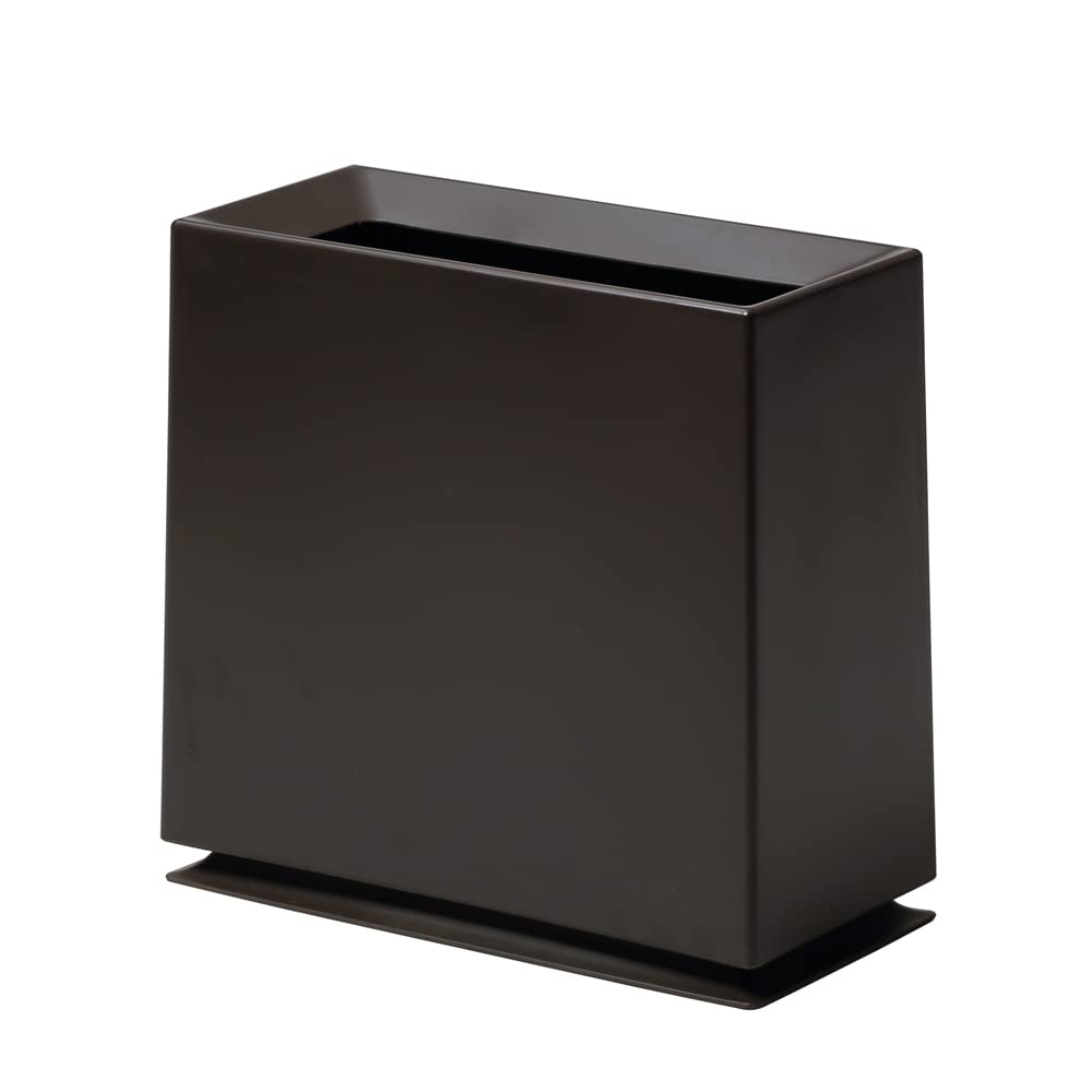 【特価処分】ideaco(イデアコ) ゴミ箱 角型 8.5L W31.5?D15?H30cm TUBELOR BRICK brown (チューブラー ブリック ブラウン)