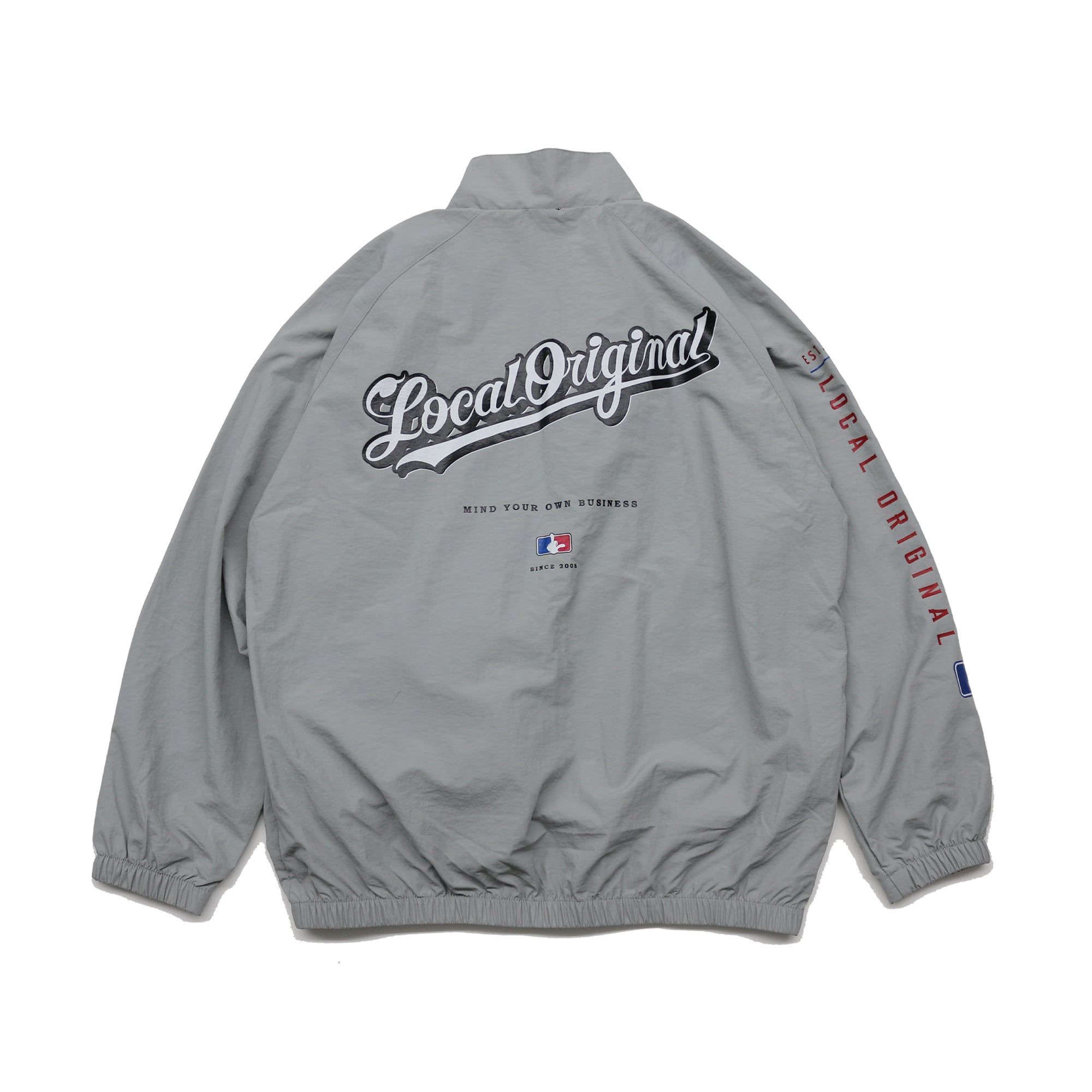 BB LOGO- Nylon fat jacket / Gray | LOCAL ALL DAY