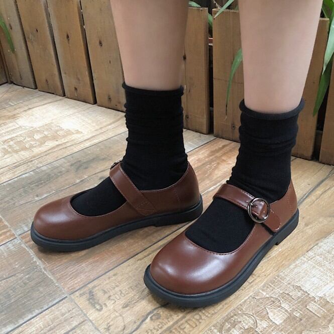 シューズ レトロ丸トゥ普通puパンプス Chuulife Com かっこかわいいストリート系を楽しもう