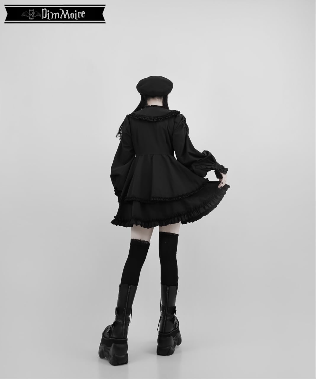 絶メイドワンピース【Black&Stripe】 | DimMoire