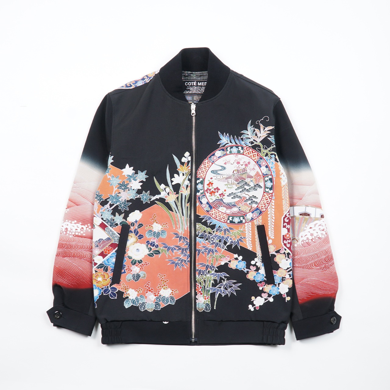 【BJK-M014】XSsize再構築リバーシブル着物ボンバー  KIMONO REVERSIBLE BOMBER JACKET