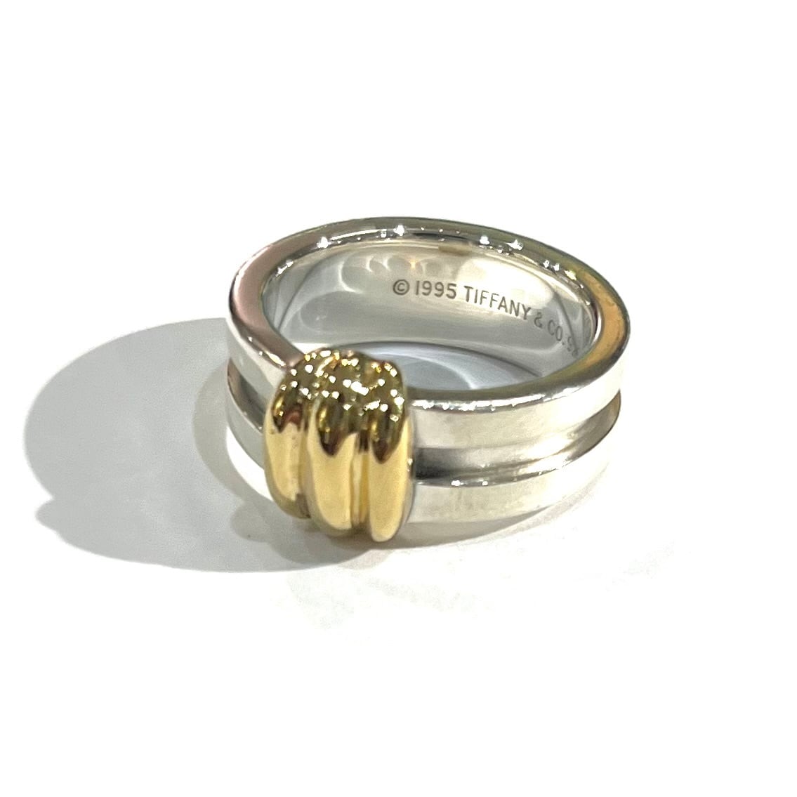 TIFFANY&CO】【11.5号】2487希少サイズ18K金 グルーブド ウィズ リング