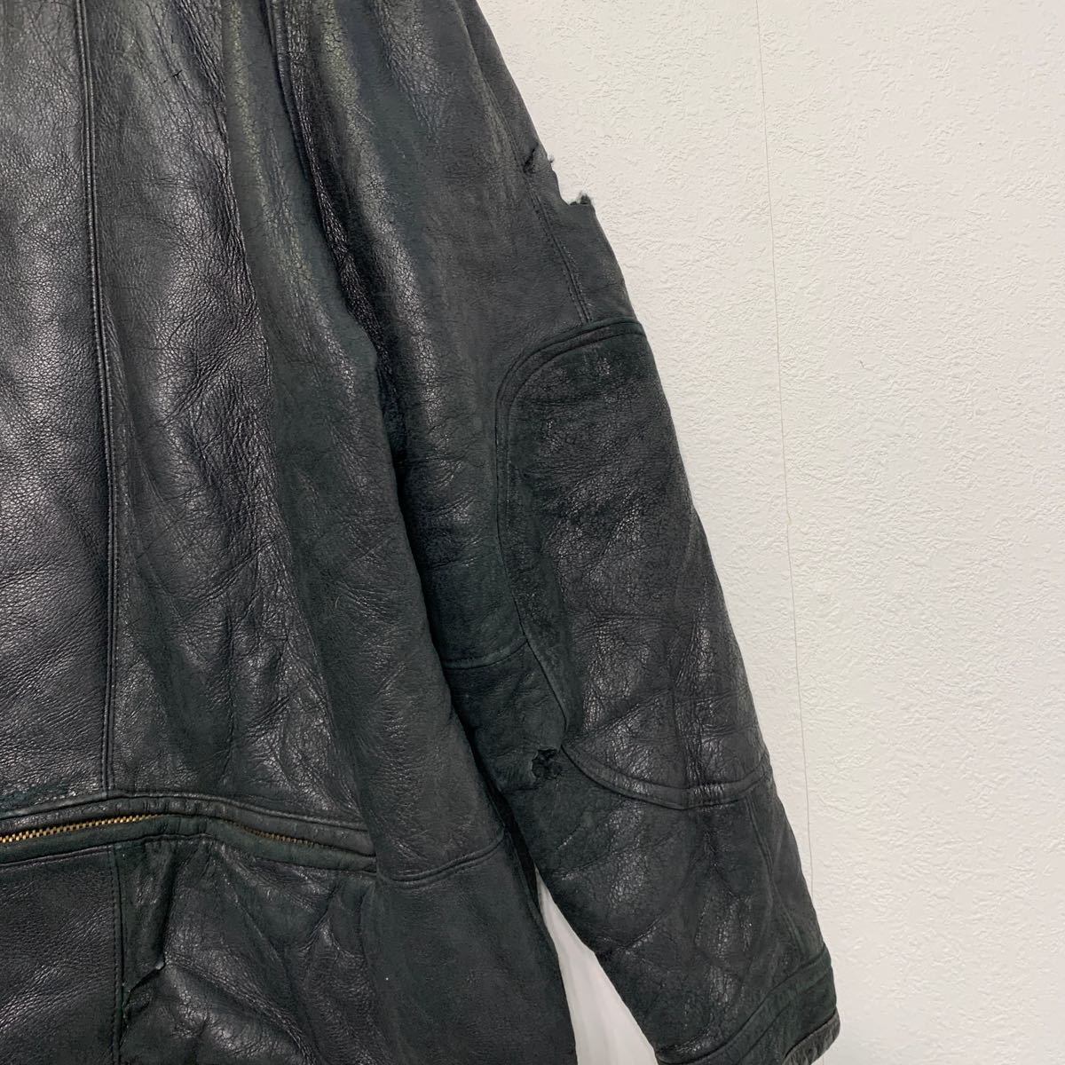 PROTOCOL レザー ジャケット XL ブラック プロトコル 革ジャン 裏ボア