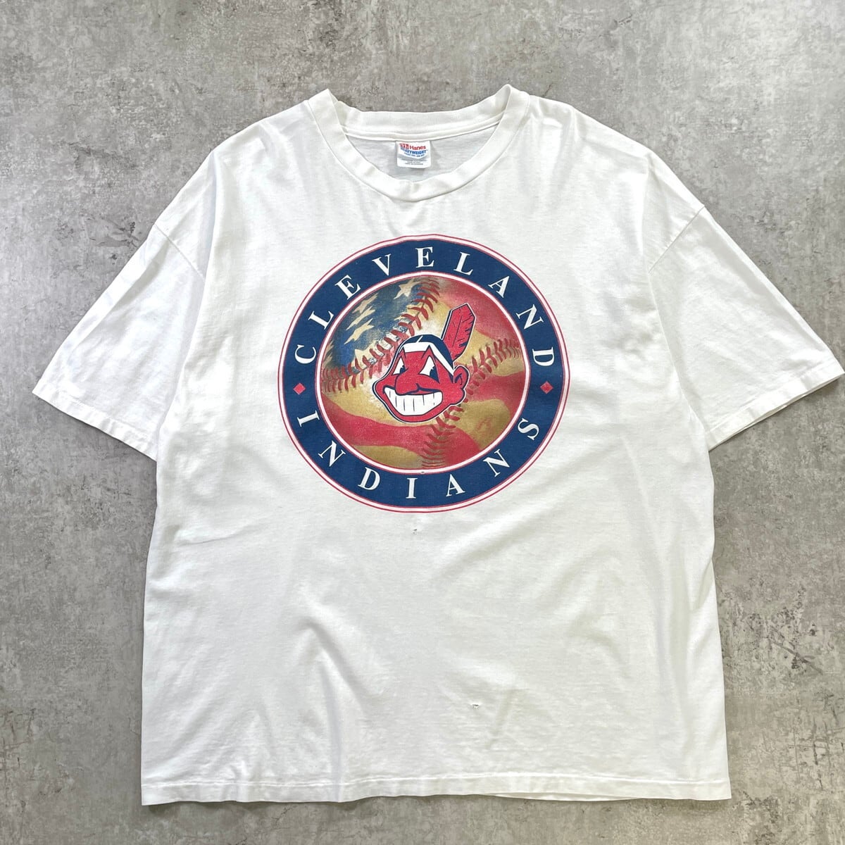 90年代 USA製 MLB メジャーリーグ CLEVELAND INDIANS チームロゴ