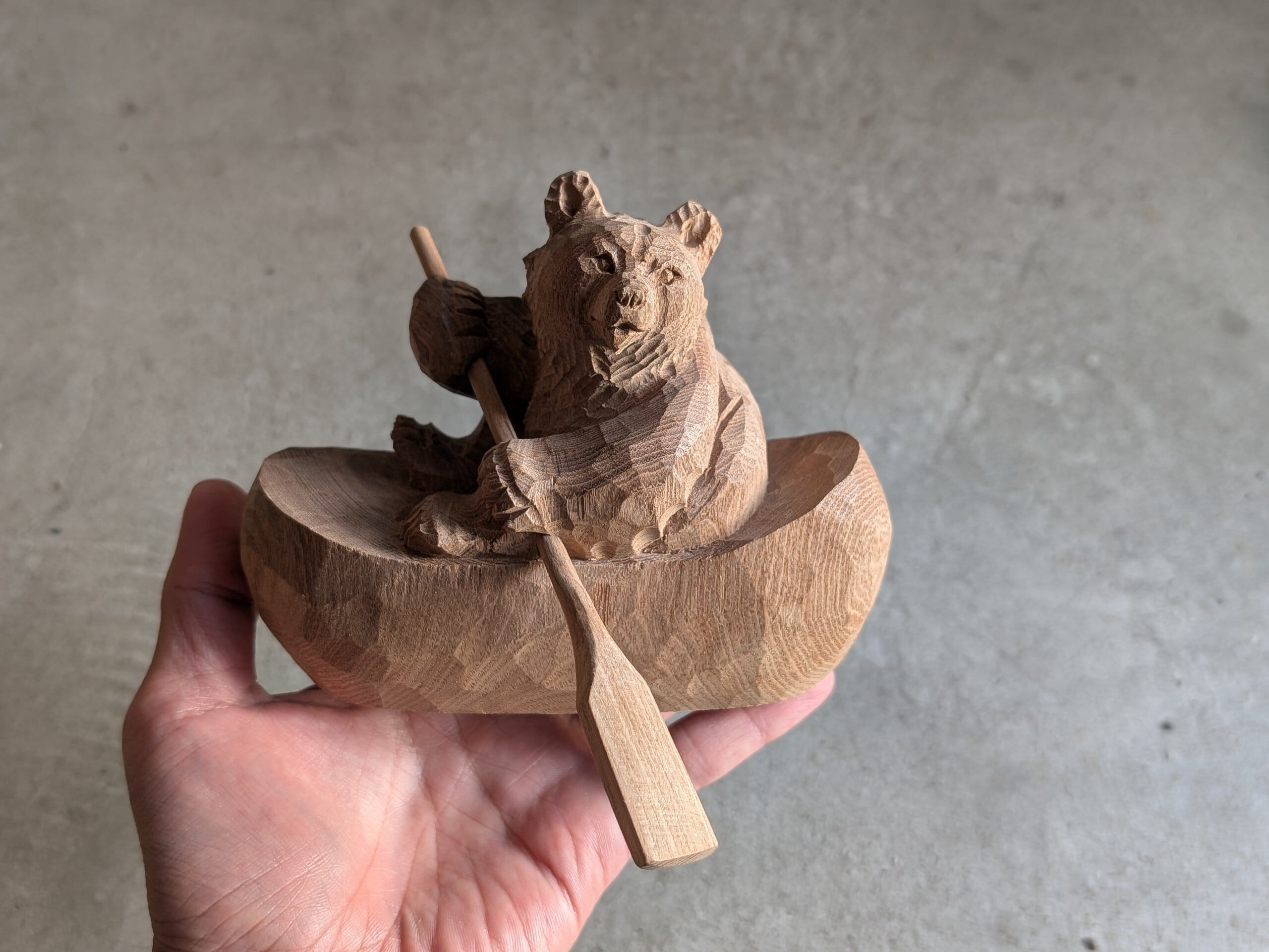 石井行男 カヌー熊 #2 | 木彫りの熊 | inoya | Basic Life Store