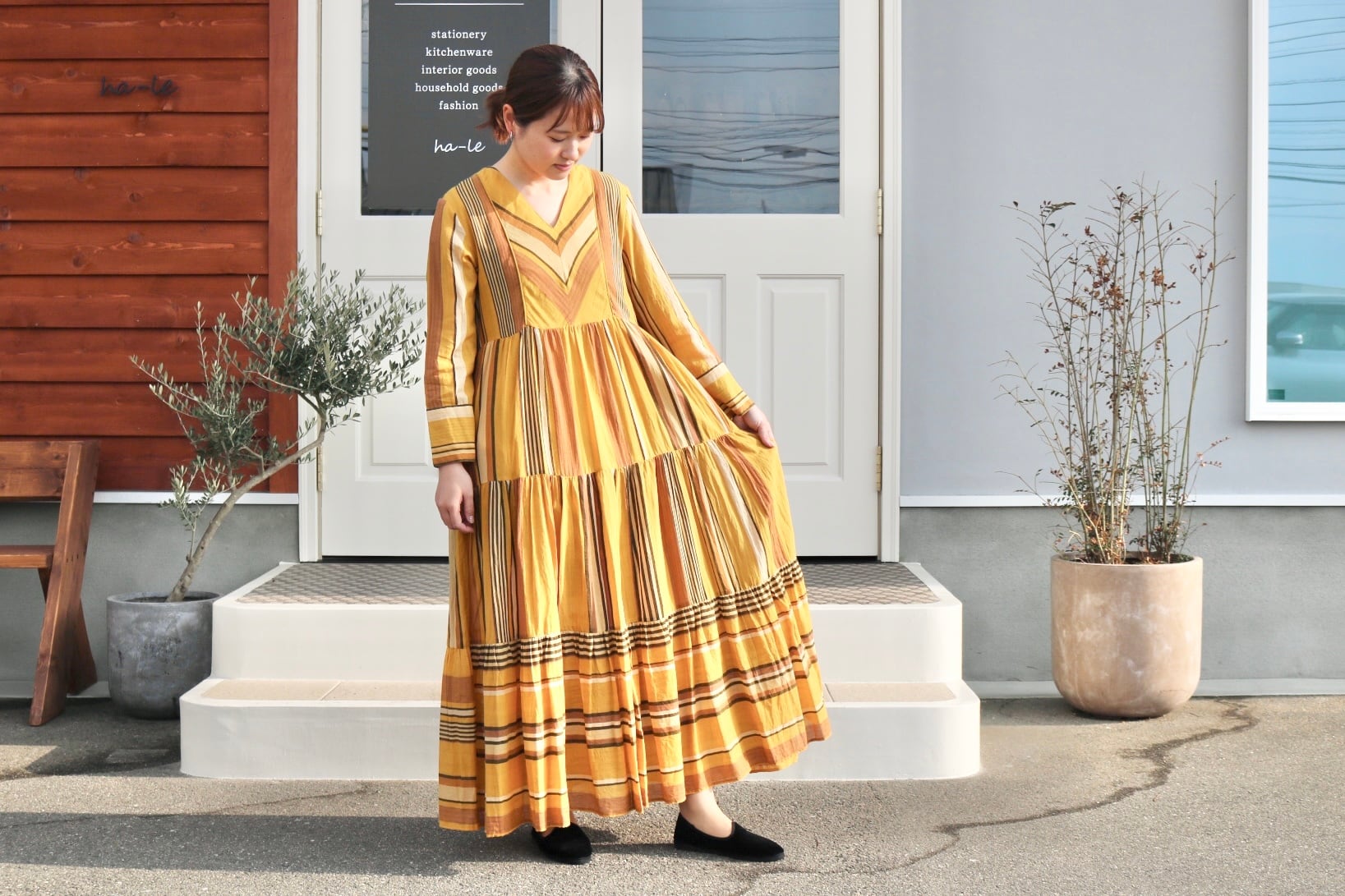 在庫あり】 新品タグ付き✨ 21SS 定価4.2万 ルフィル ストライプ