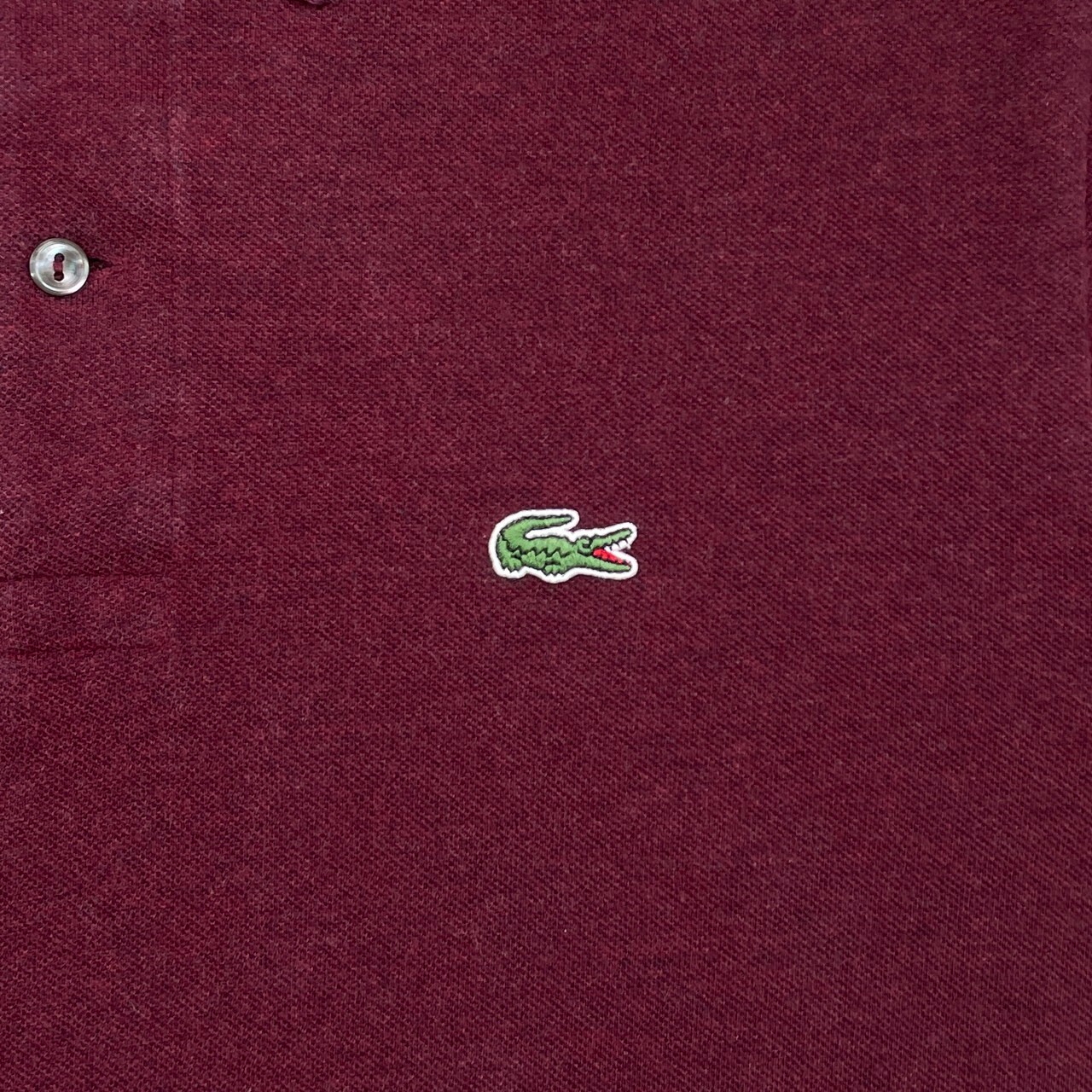 LACOSTE ラコステ CLASSIC FIT 鹿の子 ポロシャツ メンズM 古着 ワン 