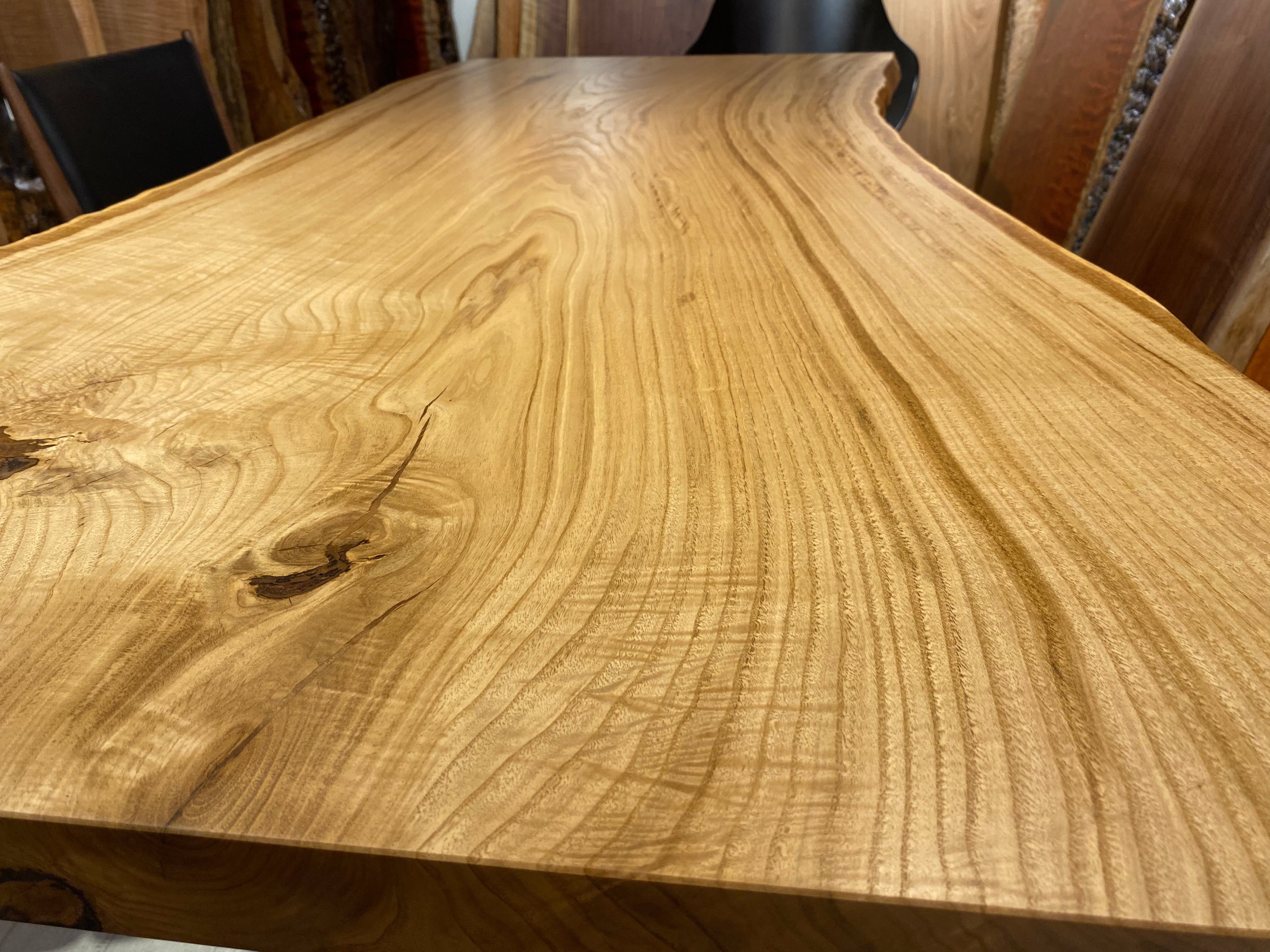 栗（クリ）_2000×800-900×40_横浜元町店_テーブル天板/一枚板 221672