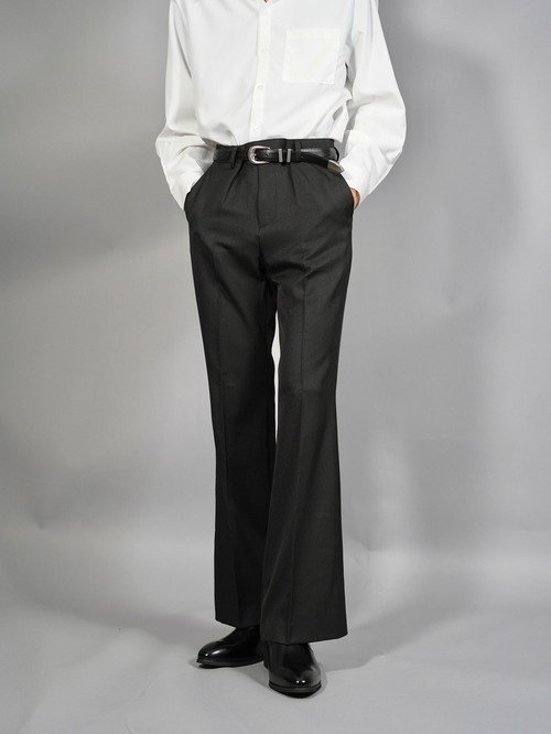 【ALUDE SELECT】simple flare slacks