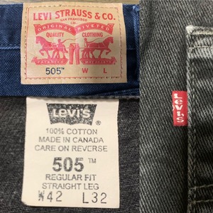 5881  Levi's リーバイス505 ブラックデニム W42