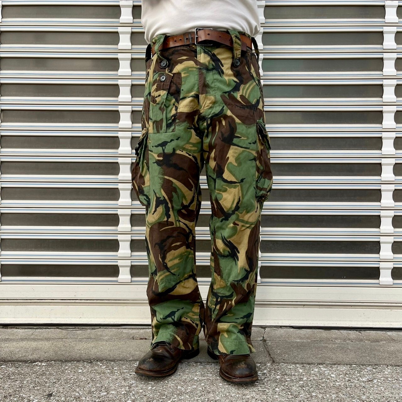 60s イギリス軍 実物 P68 DPM カモ 迷彩 カーゴパンツ ユーロ 2 90cm 