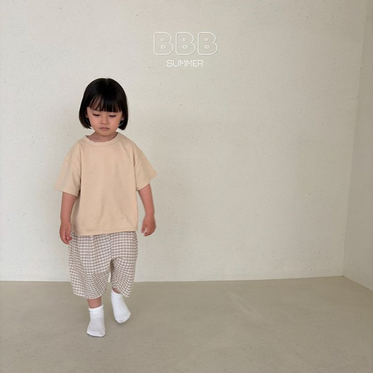 【取寄/韓国直送】BellaBamBina 26/SM ピンガーパンツ(チェック)|夏服|韓国子供服
