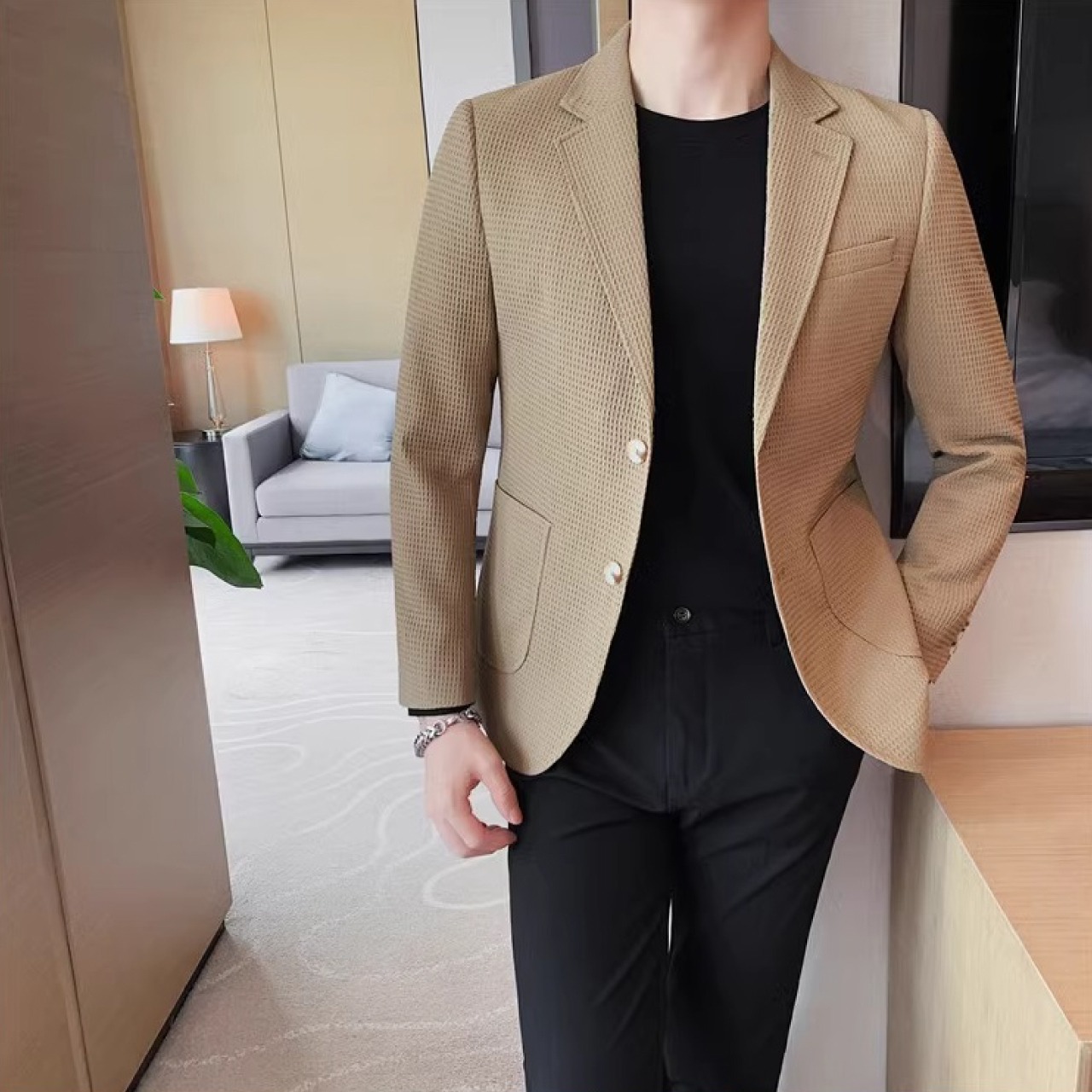 フォーマルビジネスカジュアルメンズスーツジャケット　JA008