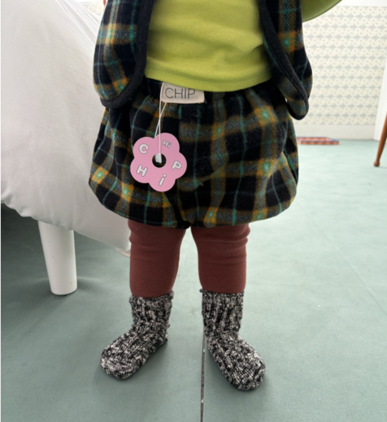 【取寄】CHIP チェックかぼちゃブルマ|冬服|韓国子供服