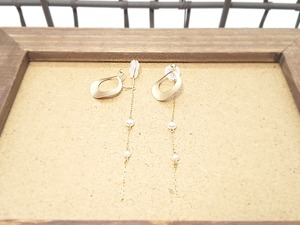 Cute earrings   K10イヤリング(タンスイパール付)　10078【La Terre 表参道】