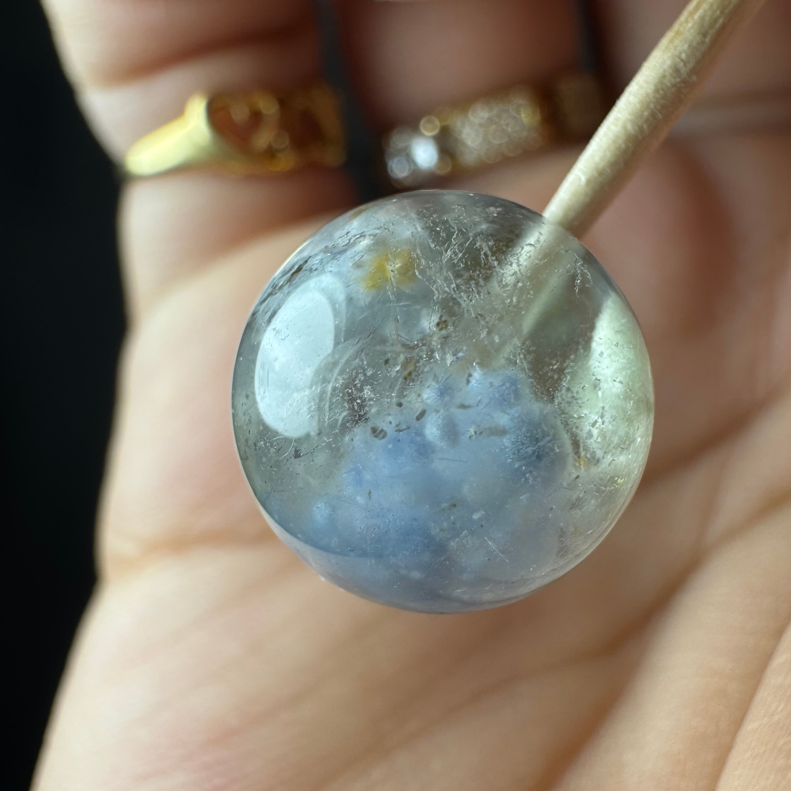 no.W10 約12.9mm デュモルチェライトインクォーツ