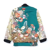 【BJK-M006】Ssize再構築リバーシブル着物ボンバー KIMONO REVERSIBLE BOMBER JACKET