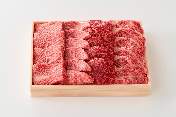 赤牛出品　4/29 近江牛 焼肉用 赤身・霜降 相盛り 600g (3~4人前) | 寛閑観 kankankan