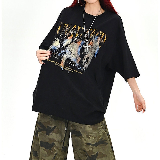 ペイントシーンアートルーズTシャツ
2col R01706