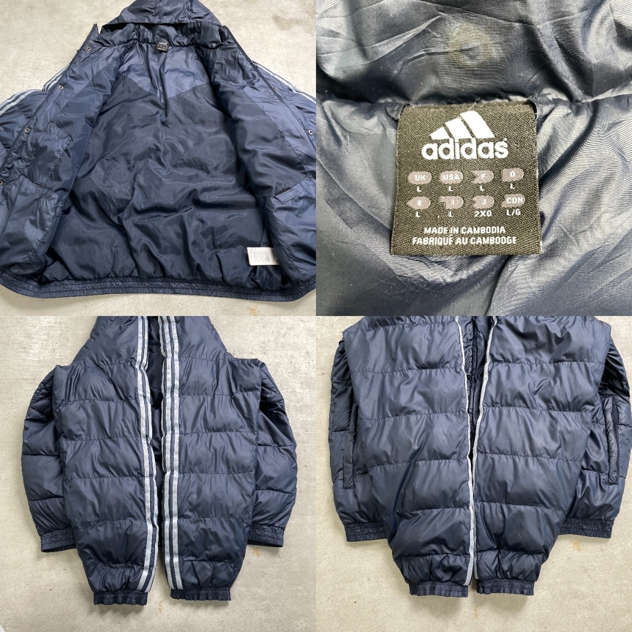 adidas アディダス フェイクダウンジャケット パファージャケット 