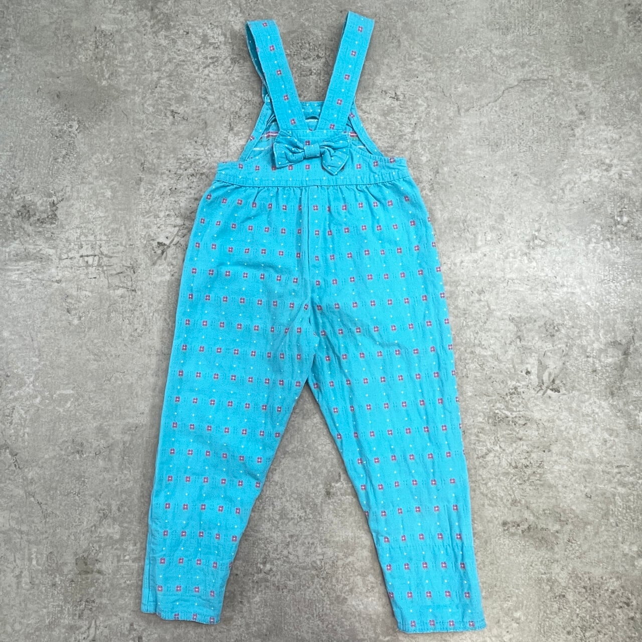 オシュコシュ　花柄オーバーオール　90cm kids】希少 80年代頃 USA製 OSHKOSH オシュコシュ 花柄オーバーオール