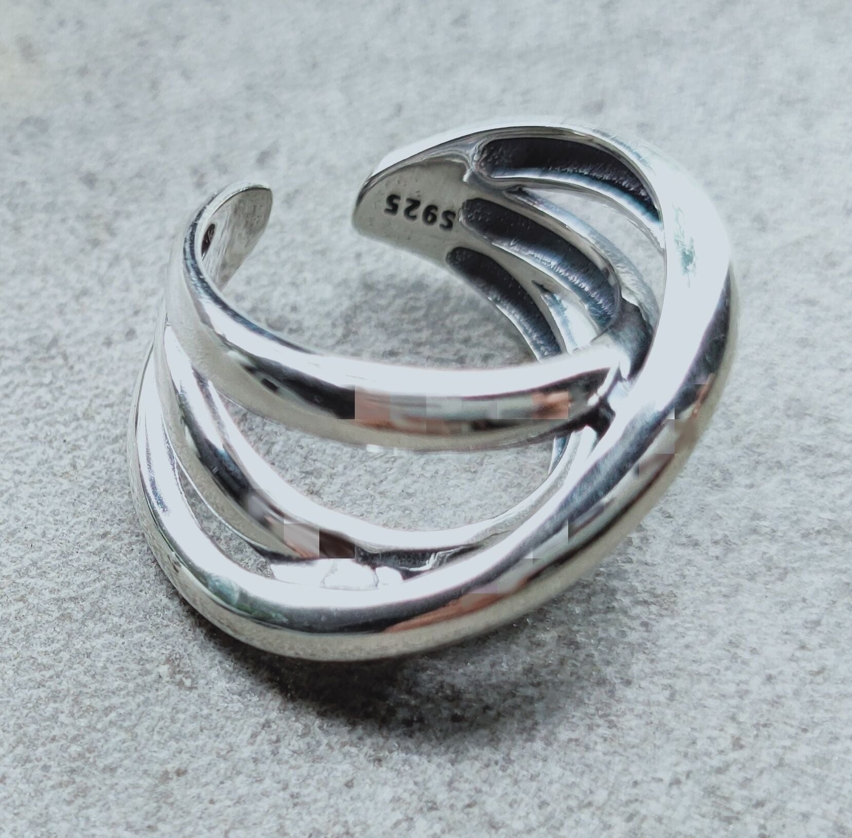 silver925刻印 トリニティリング silver925トリニティーシルバーリング Trinity ring 925刻印インポート