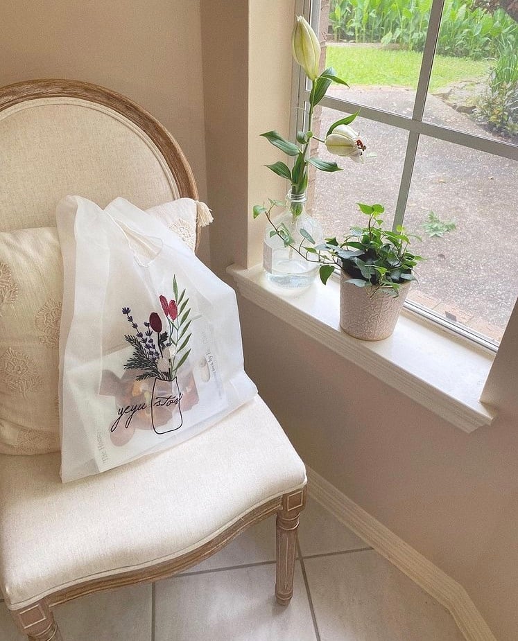 刺繍デザインシアーエコバッグ