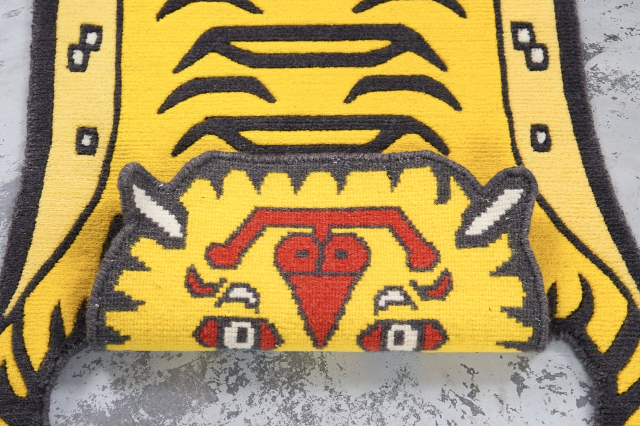 Tibetan Tiger Rug 《Sサイズ•ウール・オリジナル5・yellow 598
