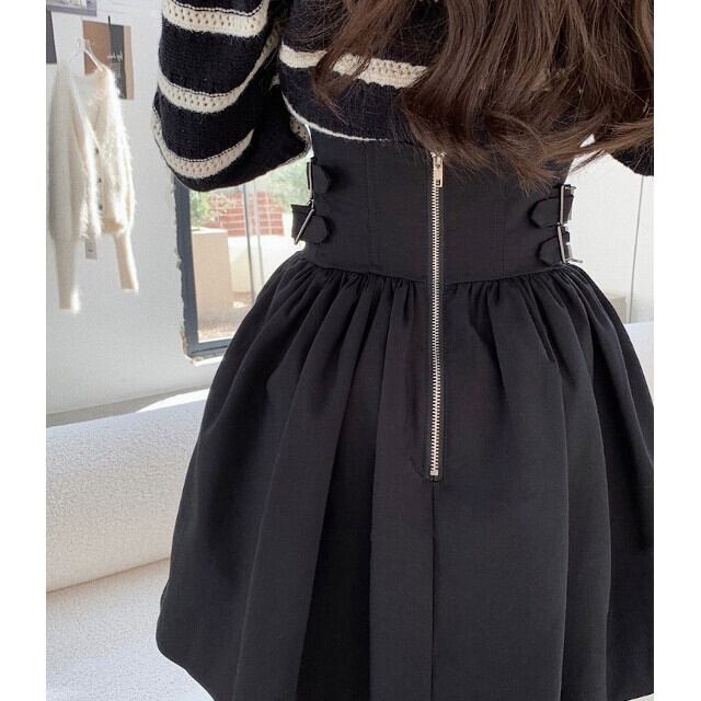 セットアップ レディース 2点セット ボーダー ニット ミニ