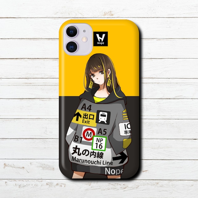 Iphoneケース スマホケース 可愛い女の子 イラスト おしゃれ服 かっこいい女子 Iphone13 12 11 Aquos Xperia Galaxy Oppo Basio Android アンドロイド ケース おすすめ 個性的 人気 イラストレーター 絵師 クリエイター グッズ タイトル Nope からあげまる Part2 作