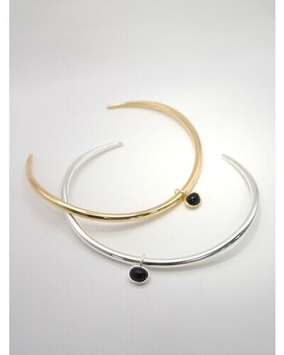 【CHIGNON】[0055-343SH] オニキス2WAYメタルチョーカー