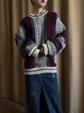 MADE IN ECUADOR wool 100% knit-5071-11